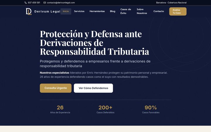 Screenshot of derivumlegal.com