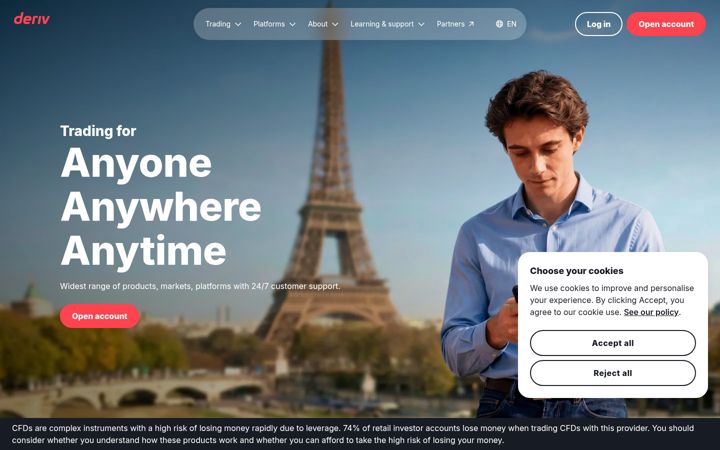 Screenshot of derivws.com