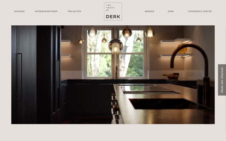 Screenshot von derk.nl