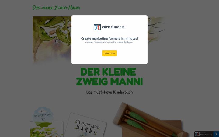 Skjámynd af derkleinezweigmanni.de