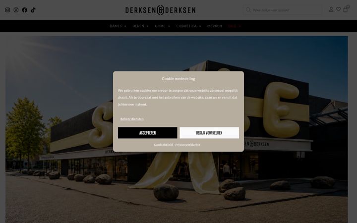 Screenshot von derksenenderksen.nl