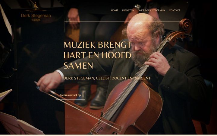 Screenshot of derkstegeman.nl
