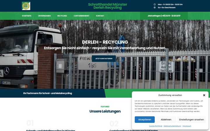 Skærmbillede af derleh-recycling.de
