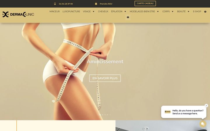 Screenshot di derma-clinic.fr