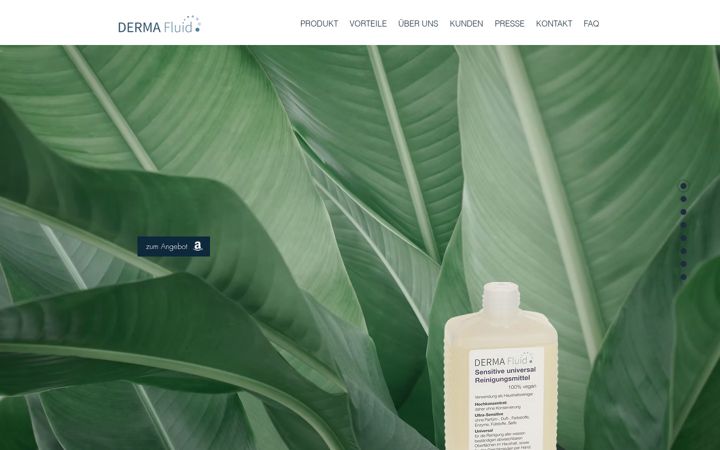 Screenshot of derma-fluid.de