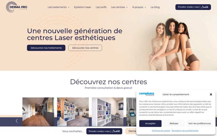 Screenshot di derma-pro.fr
