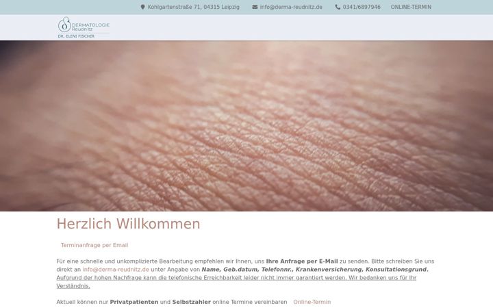 Screenshot of derma-reudnitz.de