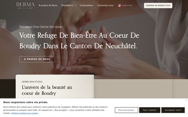 Screenshot of derma-skinstudio.ch