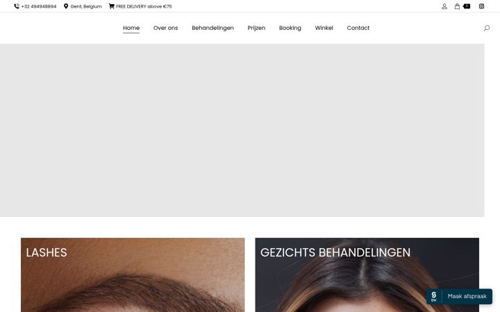 Screenshot of dermabar.be