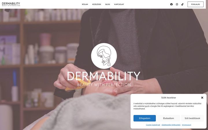 Zrzut ekranu dermability.hu
