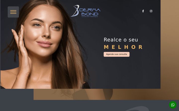 Captura de pantalla de dermabond.com.br