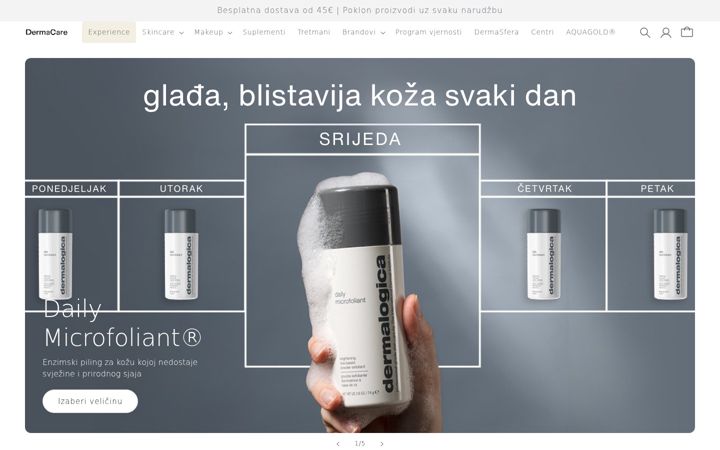Screenshot ta' dermacare.hr