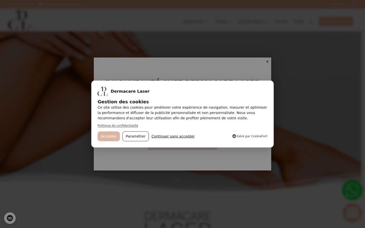 Screenshot di dermacarelaser.fr