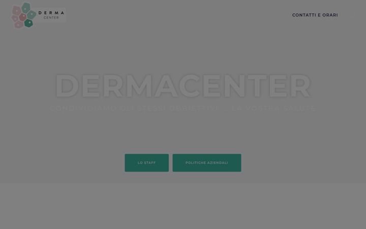 Screenshot von dermacenterpadova.it