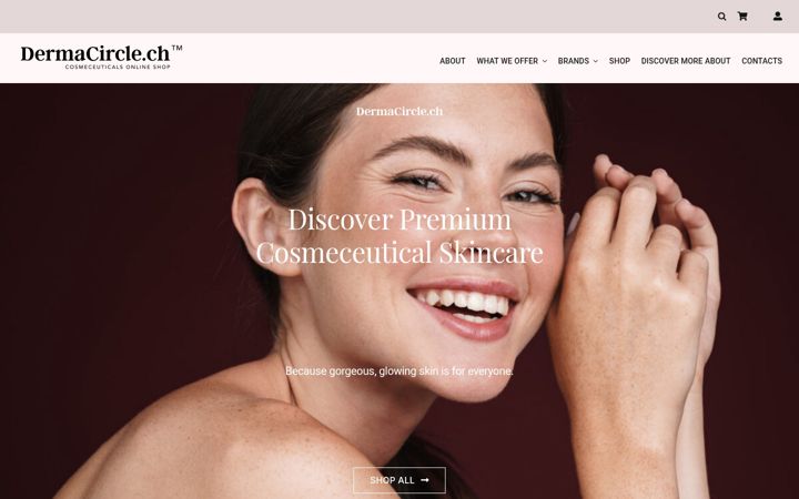 Screenshot of dermacircle.ch