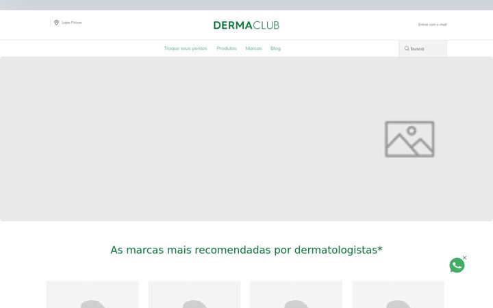 Screenshot of dermaclub.com.br