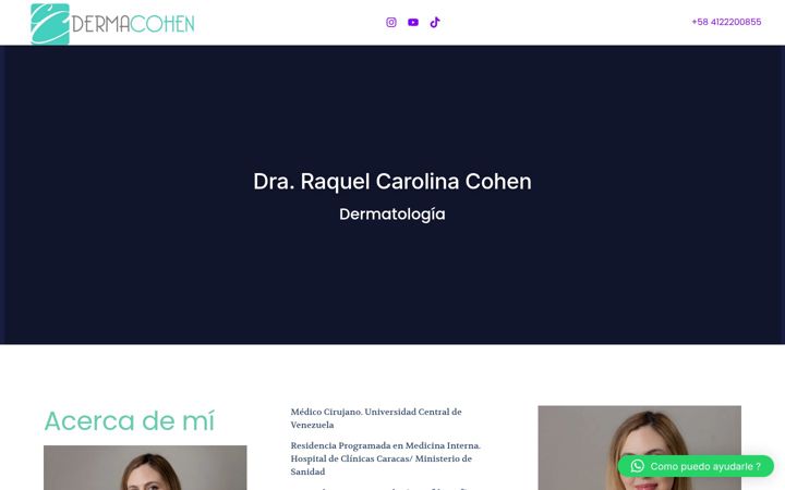 Screenshot of dermacohen.com