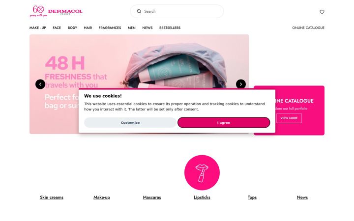 Screenshot of dermacol.com
