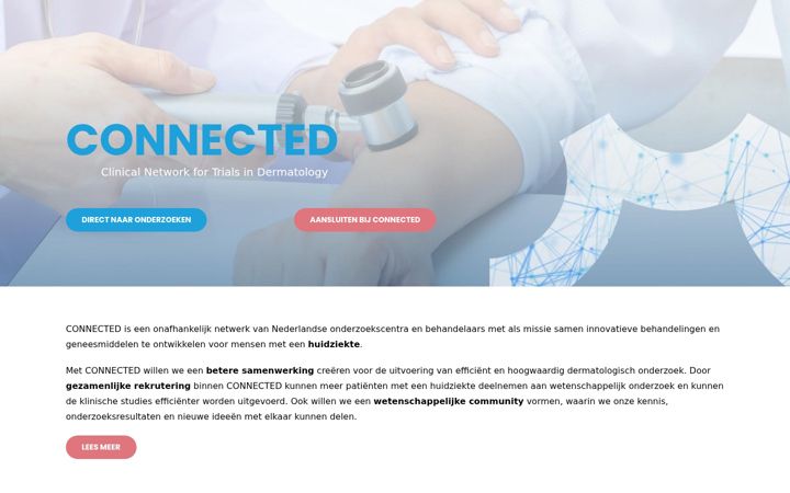 Screenshot von dermaconnected.nl