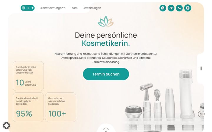 Skærmbillede af dermadesign.de