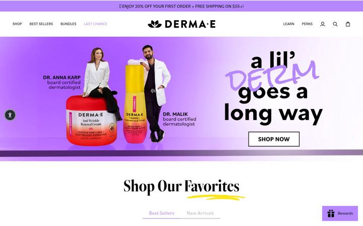 Екранна снимка на dermae.com
