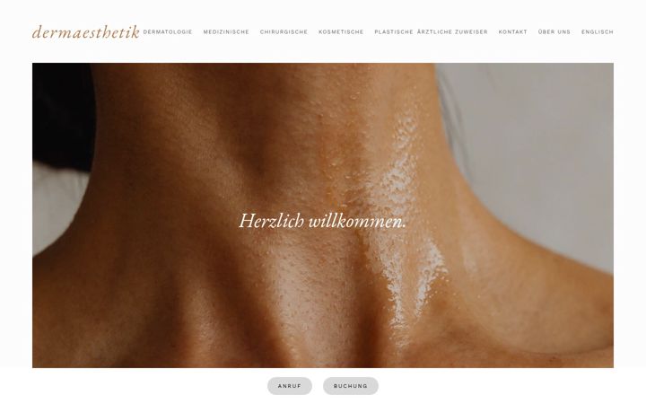 Screenshot of dermaesthetik.ch