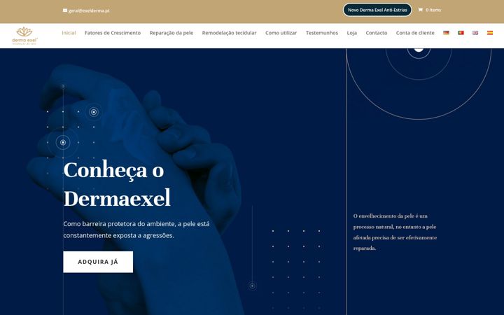 Screenshot of dermaexel.com