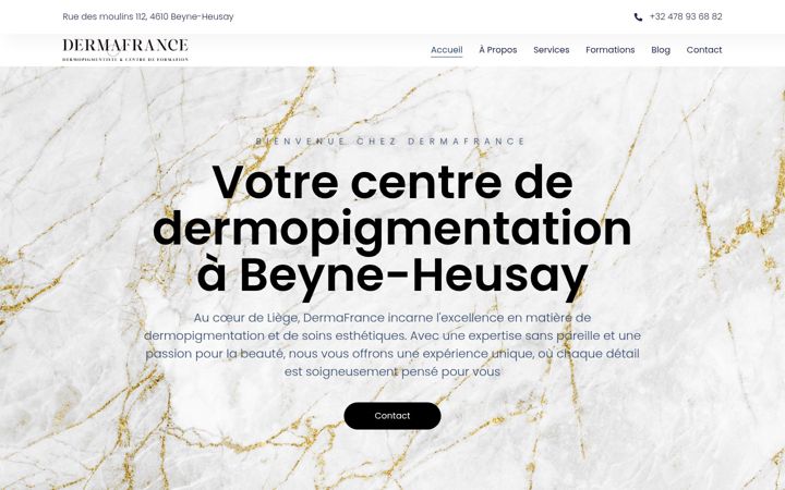 Képernyőkép: dermafrance.be