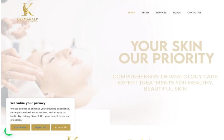 Screenshot of dermakalp.com