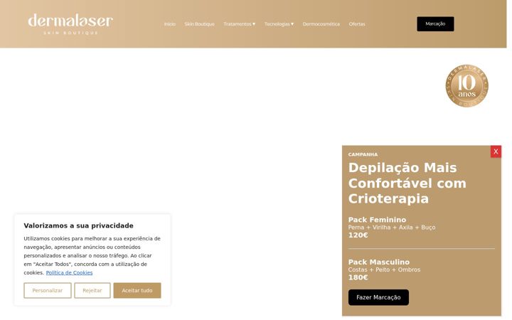 Skärmbild av dermalaser.pt