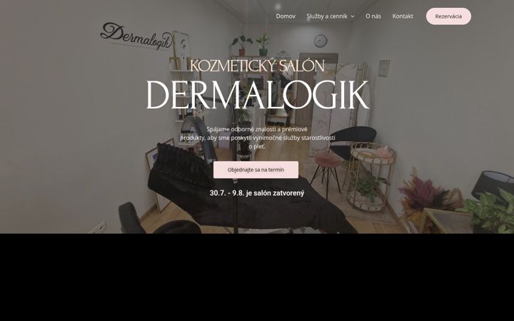 Screenshot of dermalogik.sk