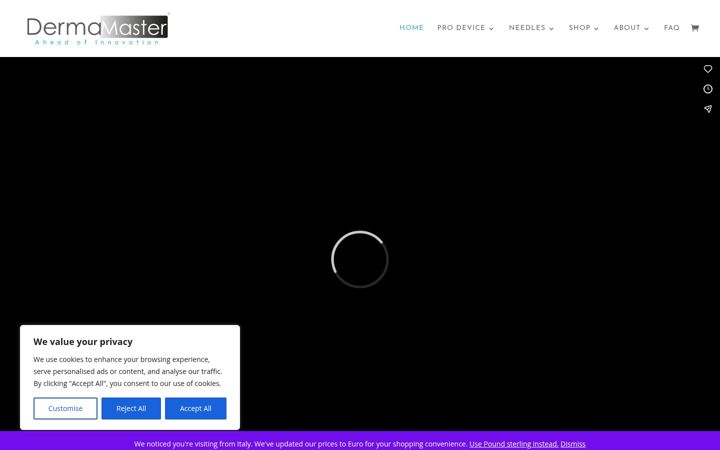 Screenshot of dermamaster.co.uk