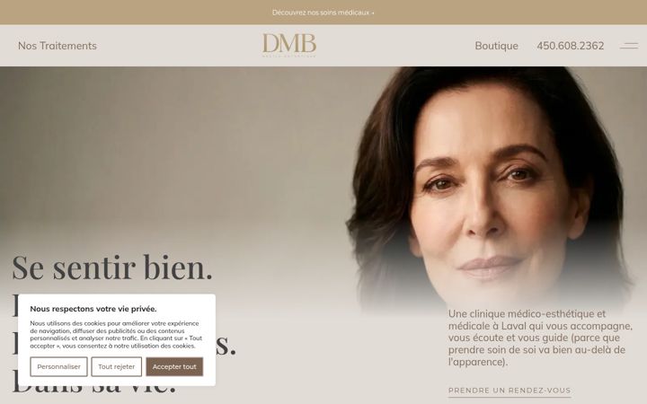 Екранна снимка на dermamedibeaute.ca