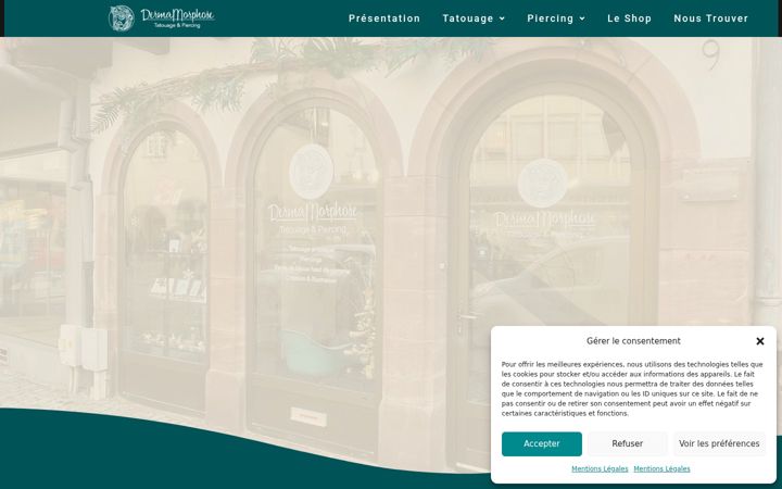 Screenshot of dermamorphose.com