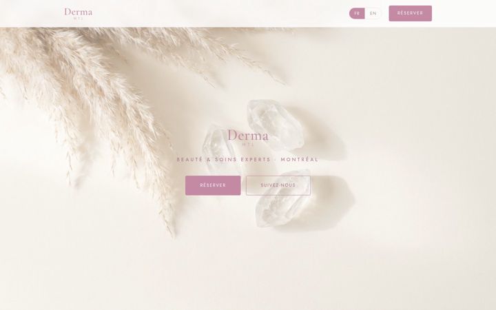 Screenshot of dermamtl.com