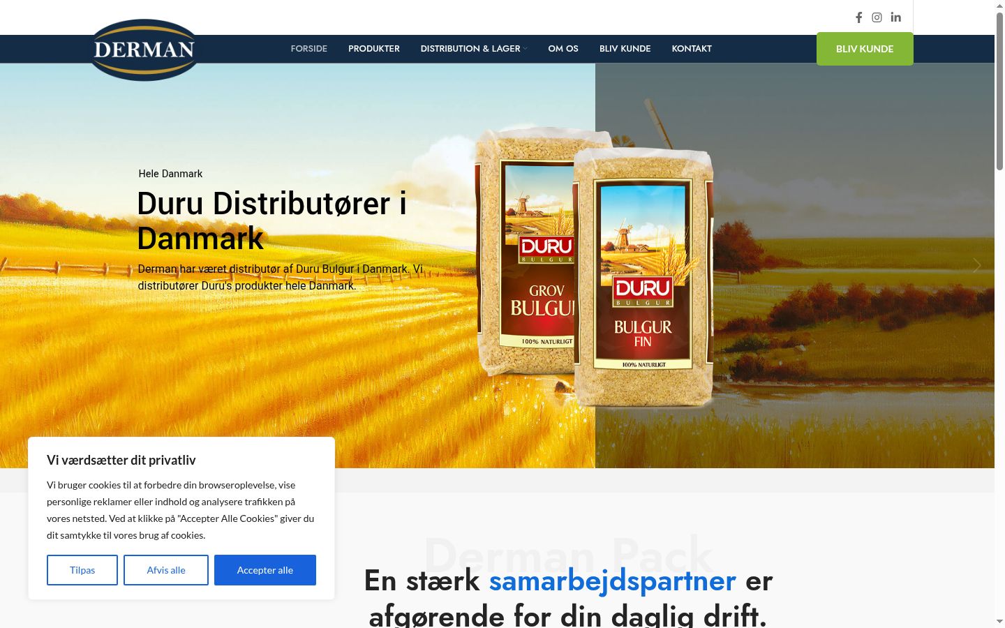 Screenshot van de toestemmingsbanner zoals getoond vóór enige interactie