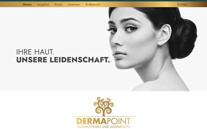 Screenshot of dermapoint.ch