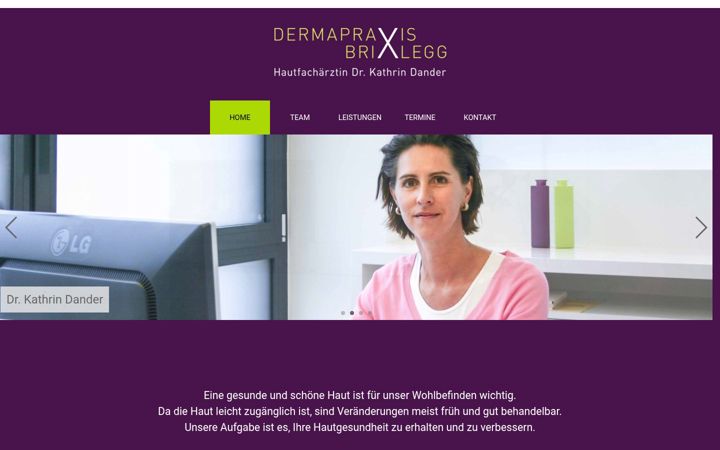 Screenshot of dermapraxis-brixlegg.at