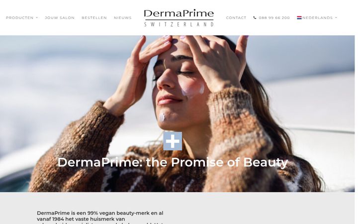 Screenshot of dermaprime.nl