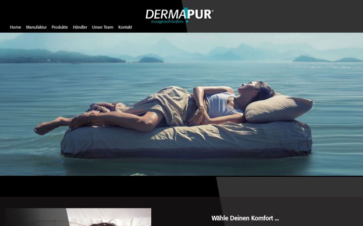 Skjámynd af dermapur-matratzen.de