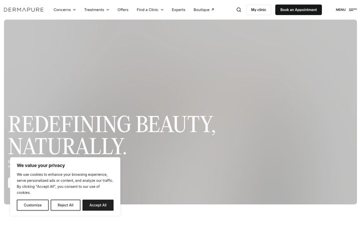 Screenshot of dermapure.com