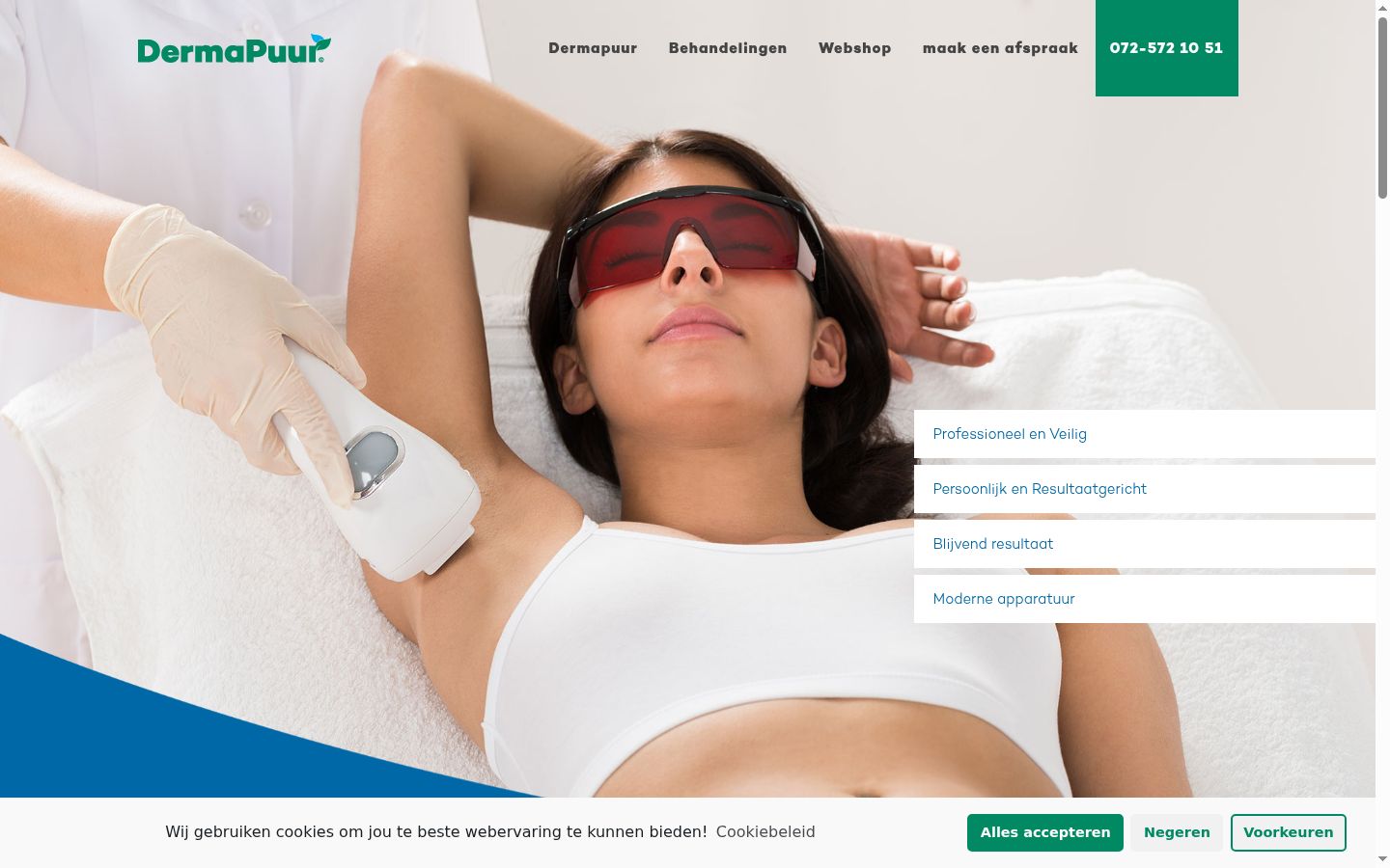 Screenshot des Einwilligungsbanners vor jeglicher Interaktion