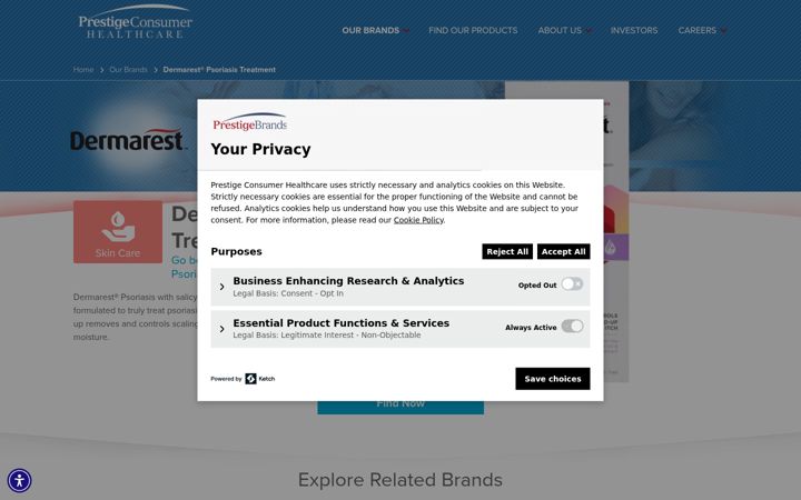 Screenshot of dermarest.com