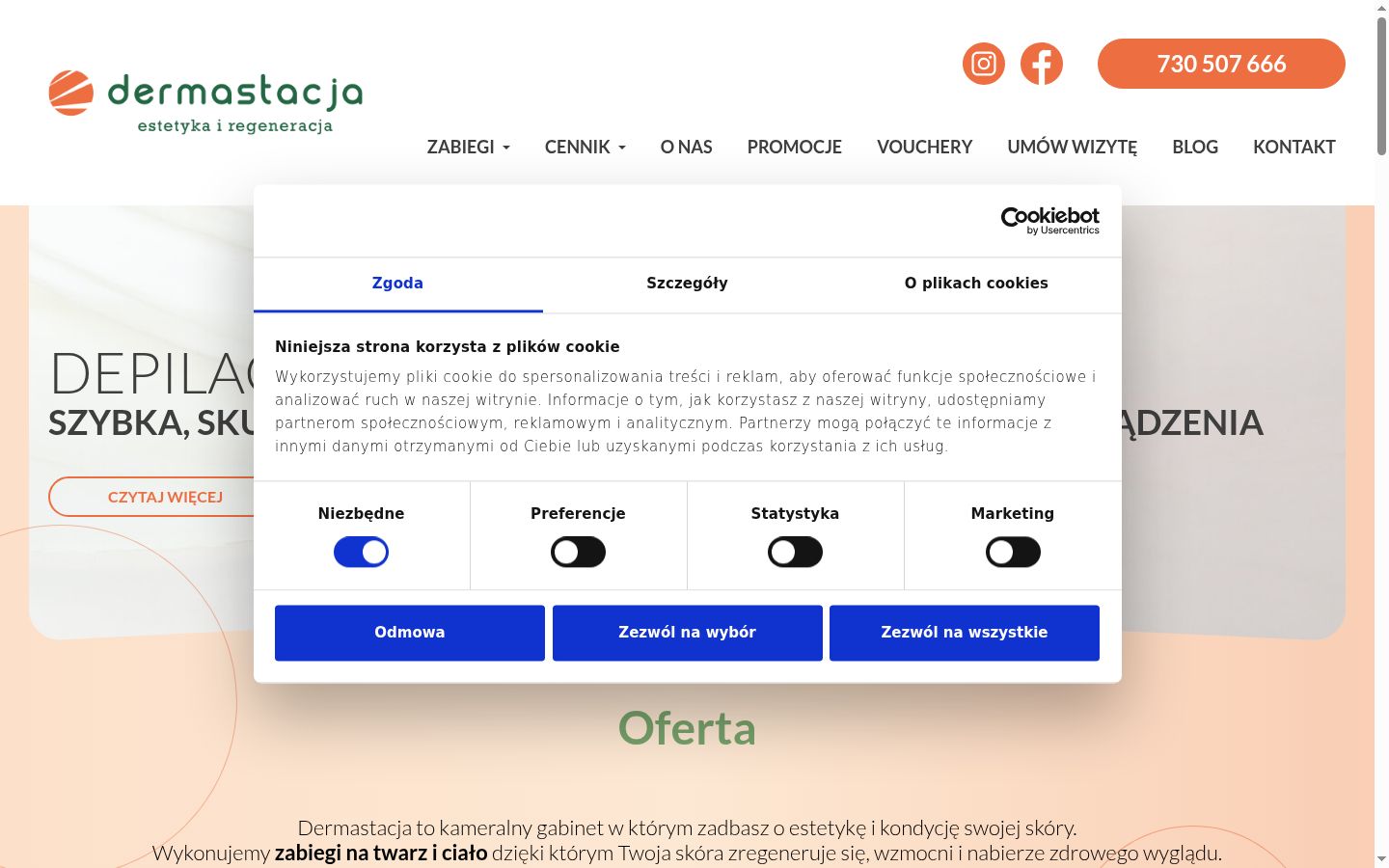 Sutikimo reklamjuostės, rodytos prieš bet kokią sąveiką, ekrano kopija