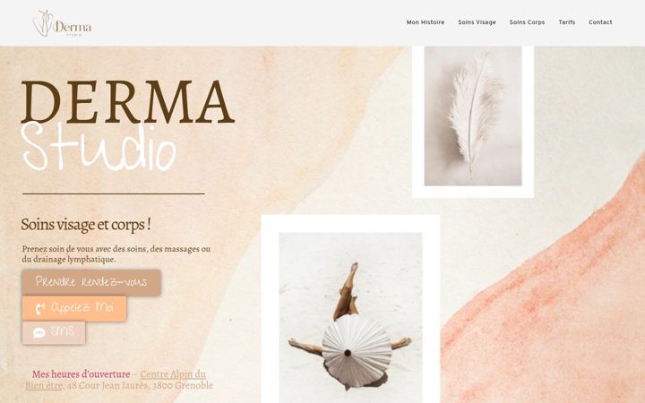 Screenshot of dermastudiogrenoble.fr