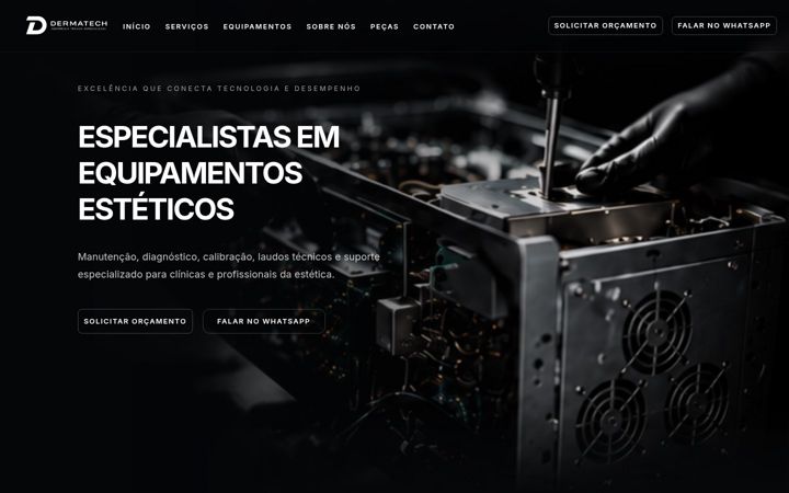Captura de pantalla de dermatechservicos.com.br