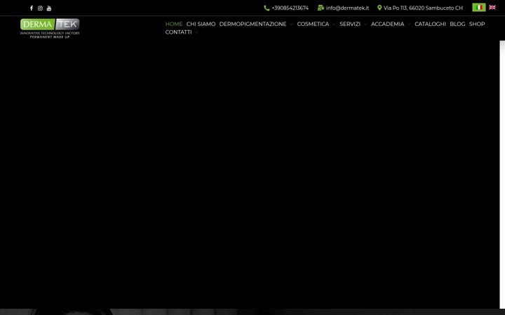Screenshot von dermatek.it