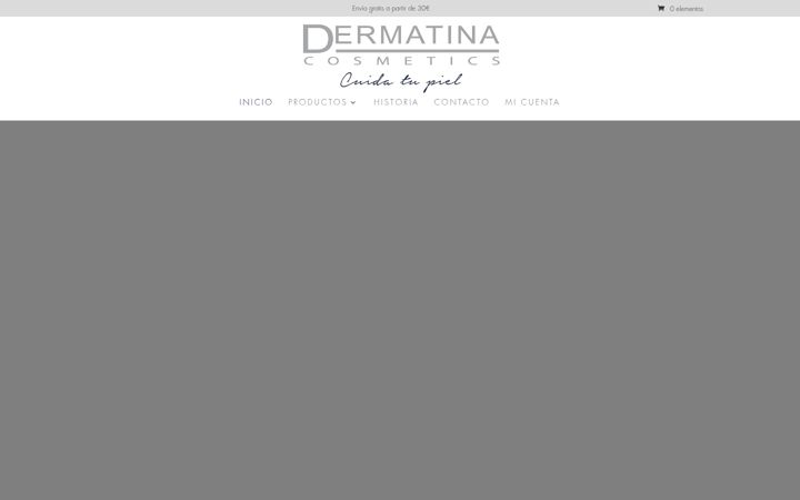 Skjermbilde av dermatina.es