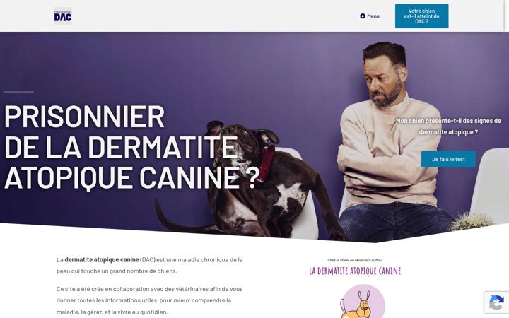 Screenshot of dermatiteatopiquecanine.com