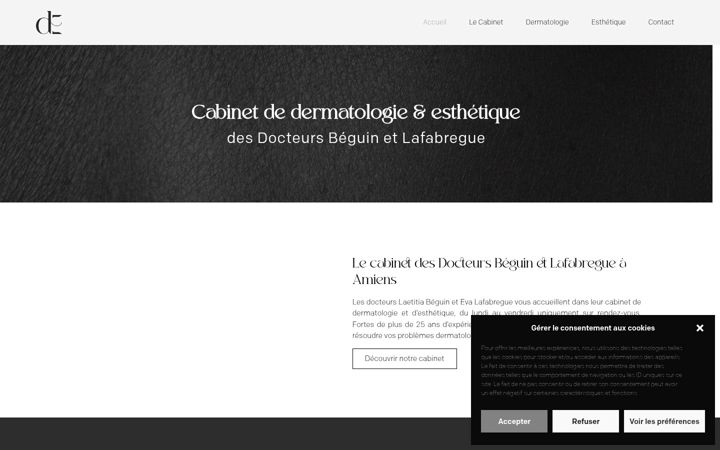 Screenshot of dermato-esthetique-amiens.fr